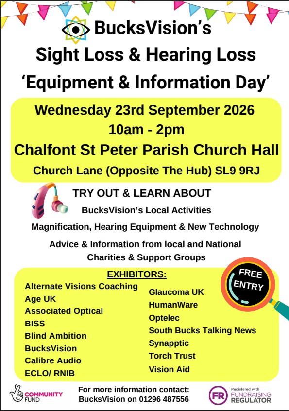 Equipment and Information day Chalfont St Peter 2026!